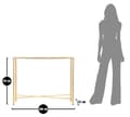 Miniatyrbild 7 av 8: FURNLUX KONSOLBORD BUTTERFLY GULD 100CM