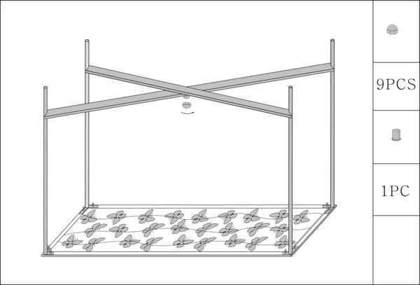 FURNLUX KONSOLBORD BUTTERFLY GULD 100CM