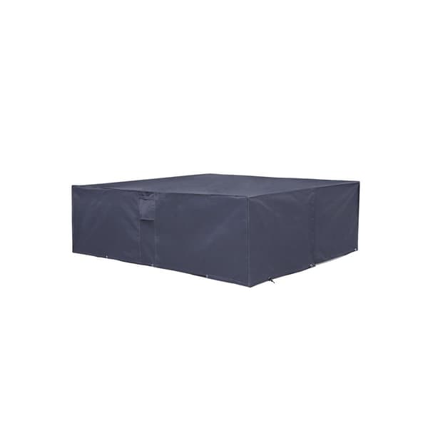 Trädgårdsmöbelöverdrag 242 x 162 grå