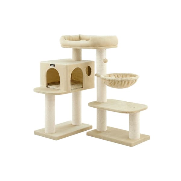 Raapimispuu paksuilla rungoilla 107 cm beige