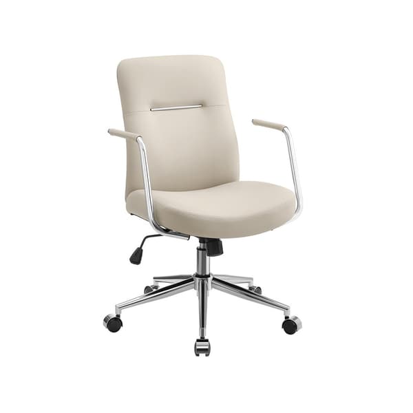 Toimistotuoli selkänojalla ja kaarevalla istuimella, cappuccino beige