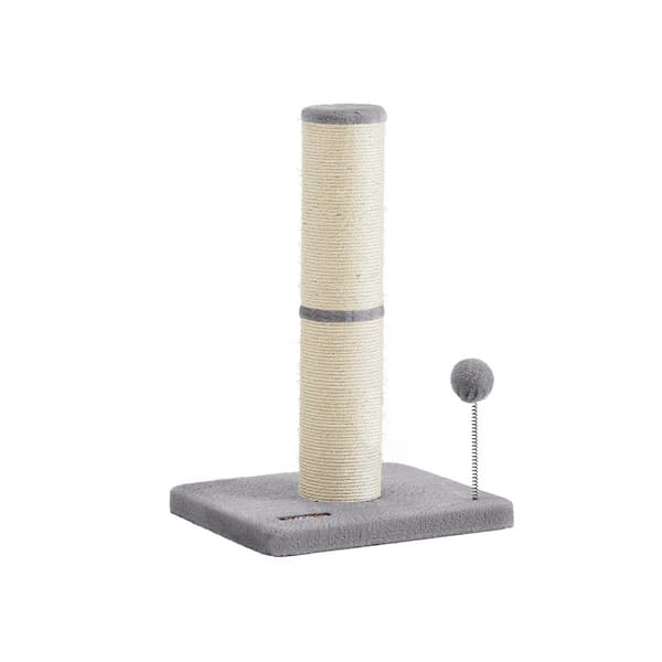 53 cm korkea raapimispuu, jossa on pehmopallo ja kello