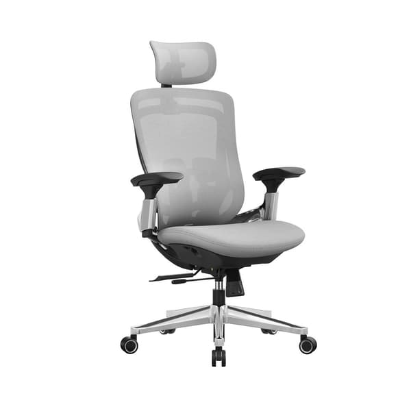 Ergonominen ja säädettävä työtuoli, kyyhkynharmaa