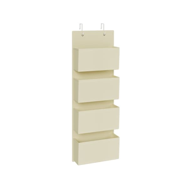 Vaatekaapin järjestäjä, 4 lokeroa, beige