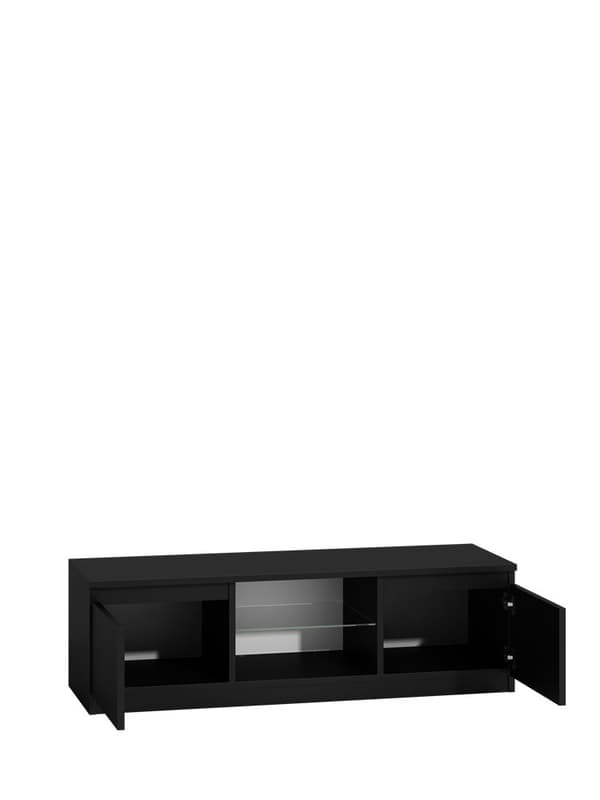 TV-BORD 120 - SORT GLANS