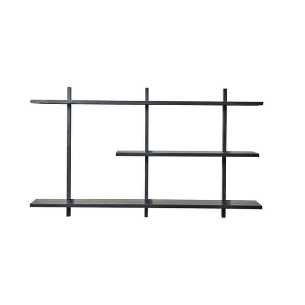 FURNLUX VÄGGHYLLA ELLIE SVART 20CM