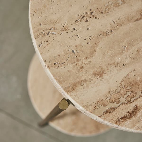 FURNLUX SIDOBORD TRAVILLE BEIGE 28CM