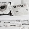 Miniatyrbillede 2 af 3: Bedding set TODAY Hearts White Double bed 240 x 260 cm