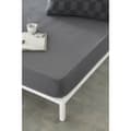 Miniatyrbillede 1 af 4: Fitted bottom sheet Naturals ELBA Dark grey 135 x 200 (Double)