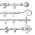 Miniatyrbild 3 av 3: Curtain Bar Extendable White Iron 5 x 122 x 5 cm (8 Units)