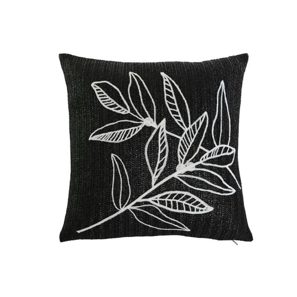 Cushion Home ESPRIT White Black 42 x 15 x 42 cm