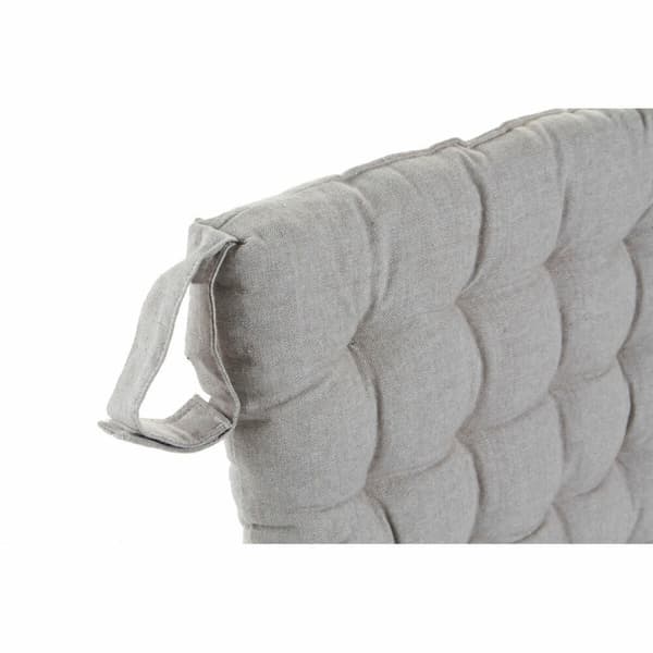 Chair cushion DKD Home Decor Beige Blue Polyester Cotton Aluminium Navy Blue Mediterranean (3) (38 x 38 x 6 cm) (3 Units)