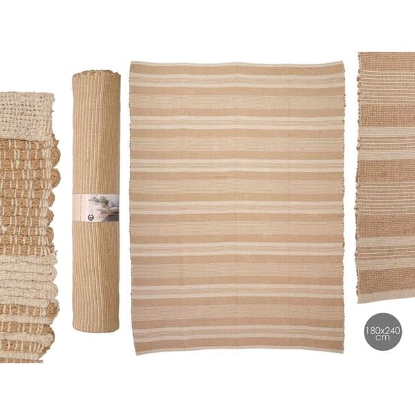 Carpet NO.03 White Brown 180 x 240 cm (2 Units)