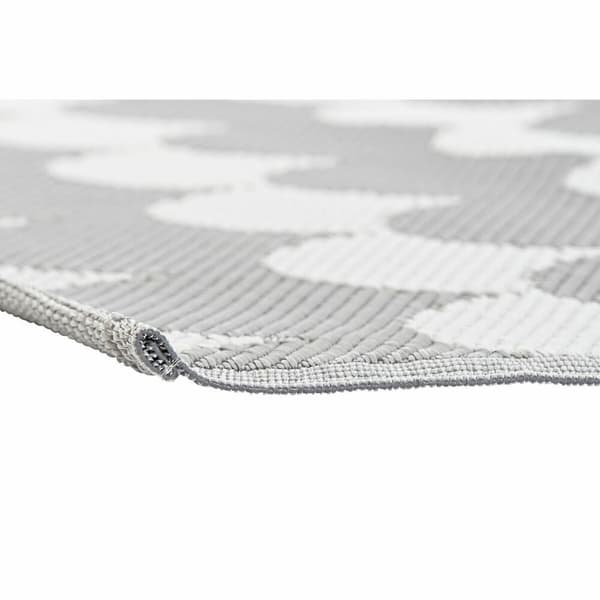 Carpet DKD Home Decor Grey Waves White (2 Units) (150 x 210 cm)