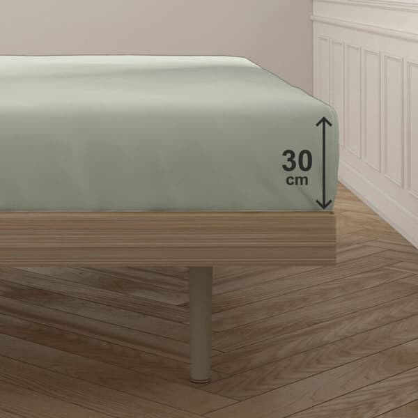 Fitted bottom sheet Happy Home Mix Colors Mint Small double