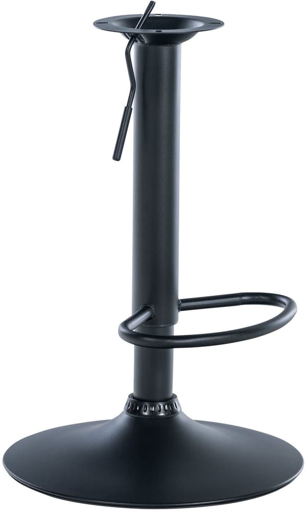Justerbar XL -Frame Barstol - Stool Set - Roterabel upp till 150 kg kapacitet | Färg: Svart | Storlek: 10 x 10 cm