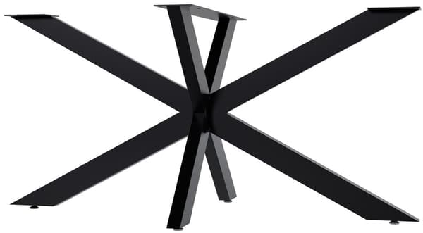 Industrial Steel Table Bens - Table Frame - Scratching Design | Farve: sort | Størrelse: 150x78x71 cm