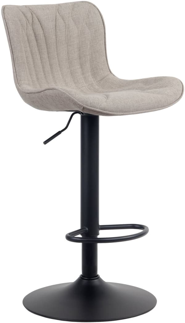 Barstol - Running afføring - Høj siddekomfort, justerbar, robust og stilfuldt øje -catcher | Farve: Taupe | Materiale: støv