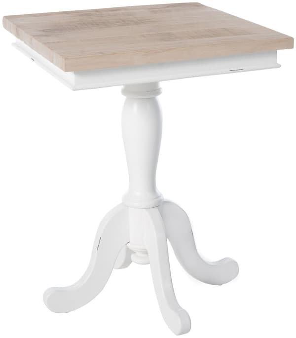 Modern sidobord - Funktionell tabell - Hållbar Mindi -Hout | Färg: Naturlig/vit storlek: 70 cm