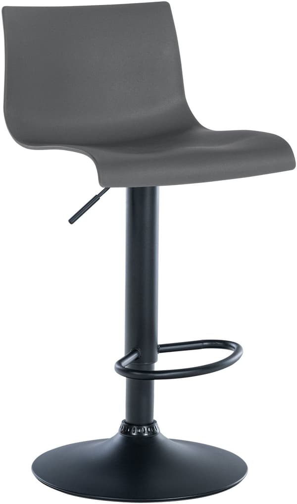 Modern Barstol - Trendig sitthöjd - 360 ° Roterabel och justerbar | Färg: Grå | Material: Plast