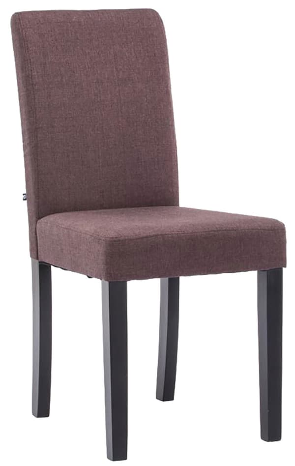 Matsalsstol - Matsal - Bekvämt tygklädsel, modern design | Färg: Brun | Basfärg: svart