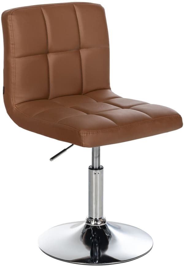 Luxur Lounger of Artificial Leather - Chair - Bekväm design, underhåll - vänligt, 360 ° Rotatable | Färg: ljusbrun
