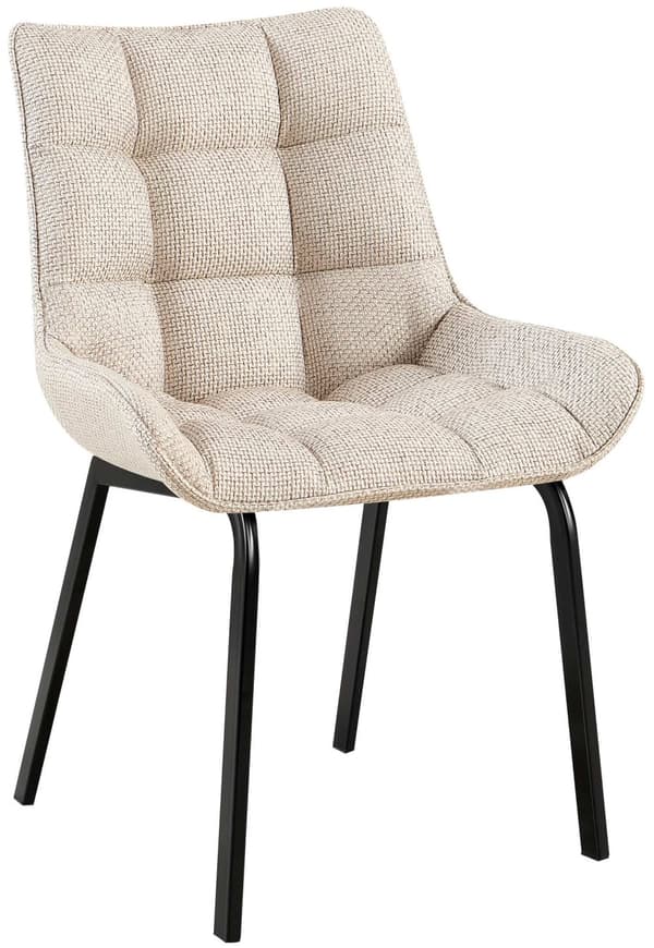 Matsalsstol - Kökstol - Ergonomisk design, bekväm sittkomfort | Färg: Elfenben | Material: damm