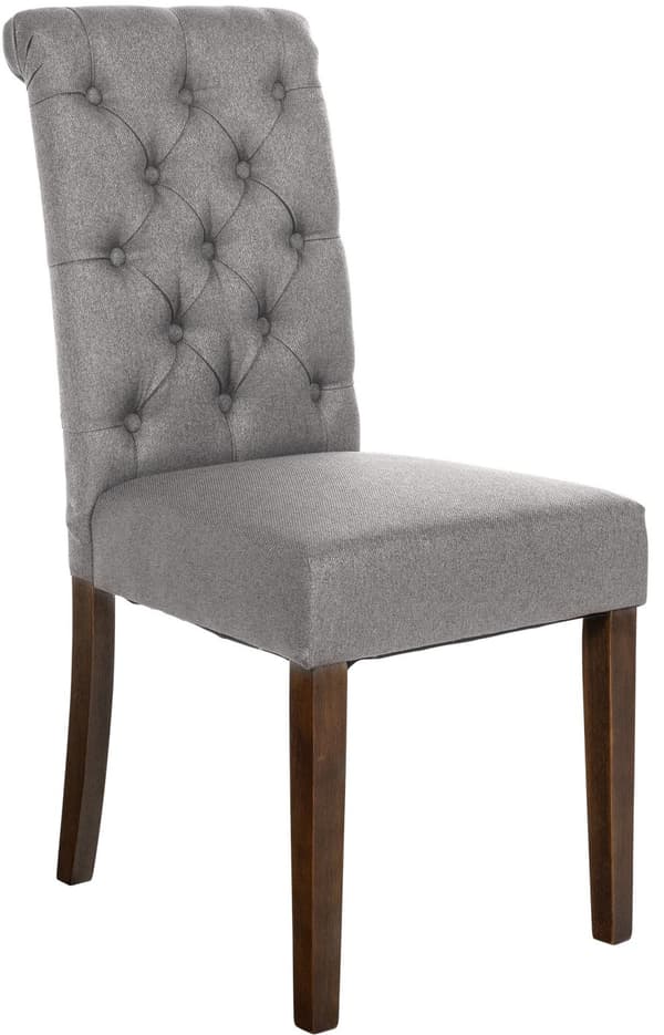 Matsalstol Velvet - Matsstol - Hög sittplatskomfort, underhåll - vänlig polyester | Färg: Grå | Material: damm