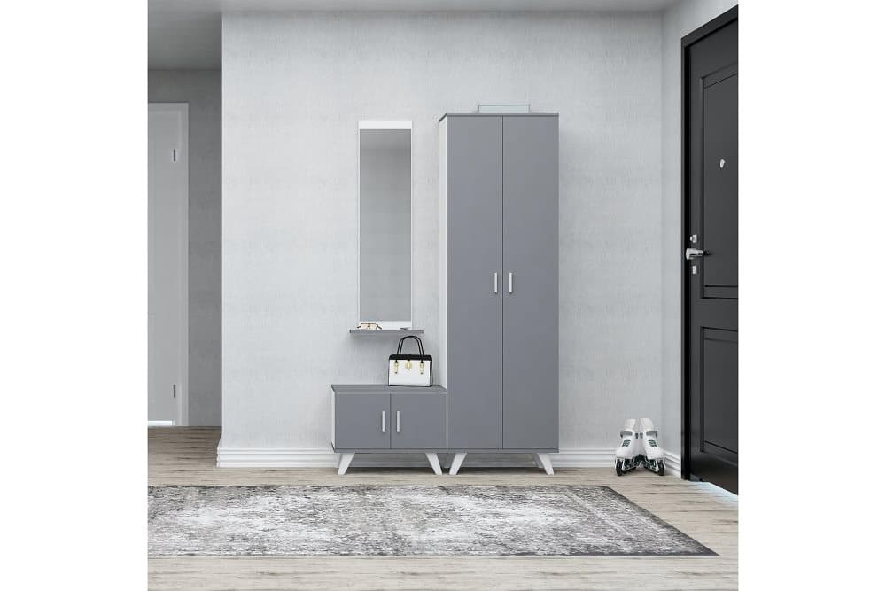 AYRANDO Hallmöbelset 35x120 cm Antracit