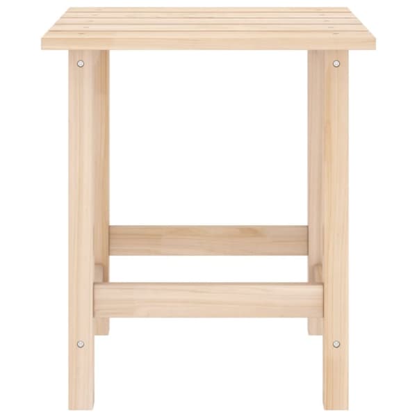 Adirondack-havestol med bord massivt grantræ