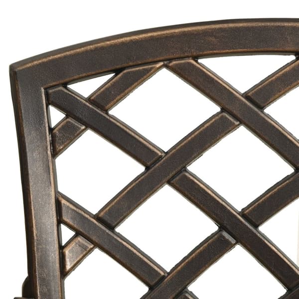 bistrosæt 3 dele støbt aluminium bronzefarvet