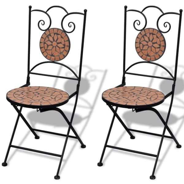 Caféset 3 delar keramik terrakotta