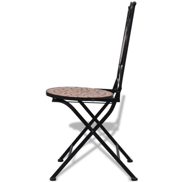 Caféset 3 delar keramik terrakotta