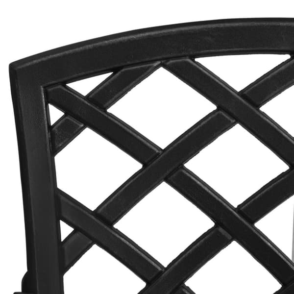 Caféset 5 delar gjuten aluminium svart