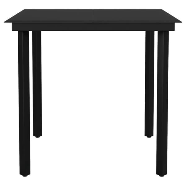 spisebordssæt til haven 3 dele med hynder polyrattan og glas