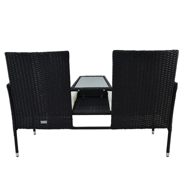 Tr�dg?rdsm�belset Bord + stolar av technorattan