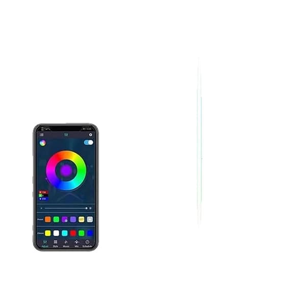 Smart Gulvlampe, RGB Stemningsbelysning, Nordisk Hjemmeindretning, USB-BT-150cm-Hvid, RGB med Controller USB-BT-150cm-White