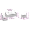 Miniatyrbillede 3 af 3: sofasæt 5 dele med hynder polyrattan grå