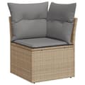 Miniatyrbillede 3 af 10: havesofasæt 11 dele med hynder polyrattan beige