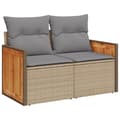 Miniatyrbillede 4 af 10: sofasæt til haven 8 dele med hynder polyrattan beige