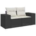 Miniatyrbillede 3 af 10: sofasæt til haven 8 dele med hynder polyrattan sort