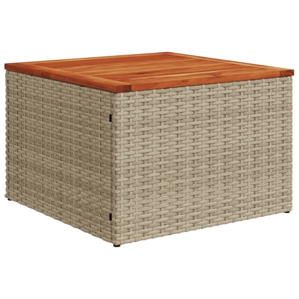 Soffgrupp för trädgården med dynor 5 delar beige konstrotting