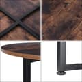 Miniatyrbillede 4 af 5: Kaffebord, rundt design, træ- og metal konstruktion
