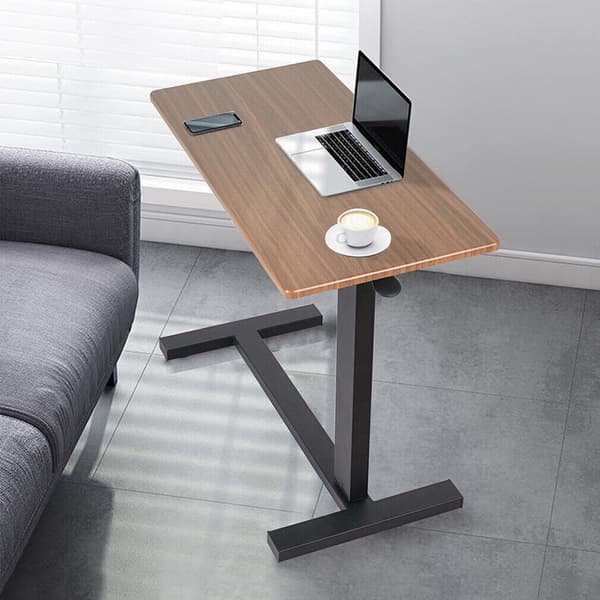 Overbed Bedside Table, Justerbar Højde, Kraftig Konstruktion