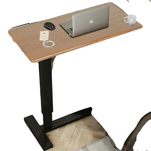 Overbed Bedside Table, Justerbar Højde, Kraftig Konstruktion