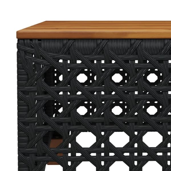 sofasæt til haven 6 dele med hynder polyrattan sort