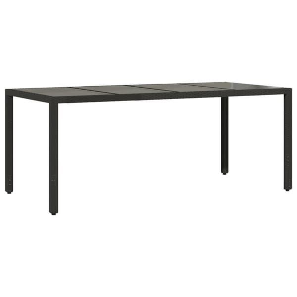 spisebordssæt til haven 9 dele med hynder polyrattan og glas