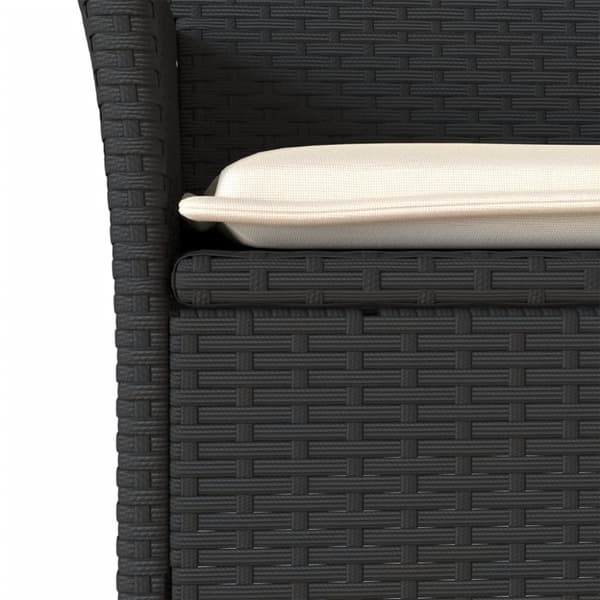 spisebordssæt til haven 9 dele med hynder polyrattan og glas