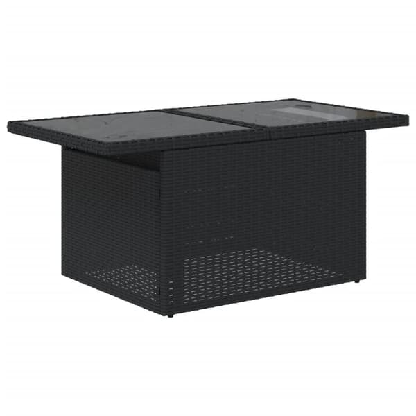 sofasæt til haven 10 dele med hynder polyrattan sort