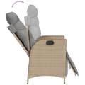 Miniatyrbillede 5 af 10: spisebordssæt til haven 7 dele med hynder polyrattan beige